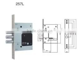 East Europe Leaf Keys Mortise Lock Body thumbnail-1