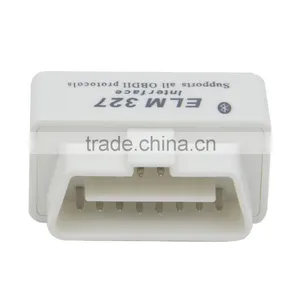 New Design SUPER ELM327 Bluetooth OBD2 V2.1 White Smart Car Diagnostic Interface Wireless Scan Tool thumbnail-3