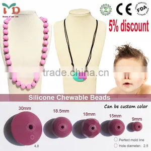 2015 Silicone Baby Jewelry, Chew Bead Silica Gel thumbnail-1
