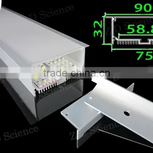 Recessed LED Aluminium Channel Profile For LED Strip With Cover PC Frosted thumbnail-1