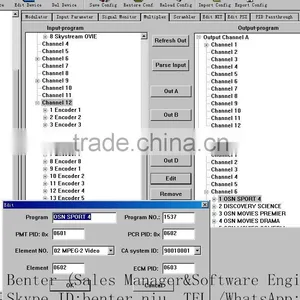 4in1 Satellite Dvb-s2 Dvb-c Transmodulator(DisEqc/22KHz,8*DVB-S/S2+4*ASI In,4 QAM RF Out) thumbnail-4