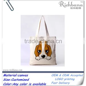 Reusable Simple White Canvas Bag Wholesale thumbnail-1