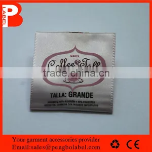 Eco-friendly Low Price Custom Satin Printed Clothing Label for Women Garment thumbnail-4