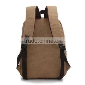 2016 Factory Price Backpack Unisex Canvas Backpack Vintage Backpack With Large Capacity thumbnail-4