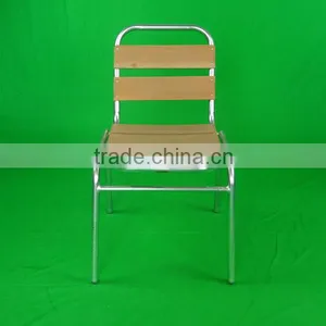 Restaurant Furniture Aliminum Modern Design Relaxing Armless Wooden Dining Chair Yc055 thumbnail-1
