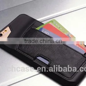 Leather Back Cover Case With Card Slot for Iphone 6 thumbnail-6