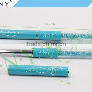 ANY Nail Art Beauty Design UV Gel Nails Rhinestone Handle Flat Micropainting Nail Brushes for Gel Nail Pennellie thumbnail-2