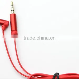 2016 Wholesale Stereo Aux Flat Cable High Grade 3.5mm Audio Link Cable thumbnail-2