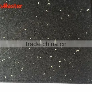 Crossfit Rubber Floor Gym Tile / Factory EPDM Flecks Rubber Floor Tile/rubber Tile for Gym thumbnail-3
