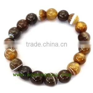 Sulemani Akik Beaded Bracelets : India Chakra Bracelet Wholesaler thumbnail-1