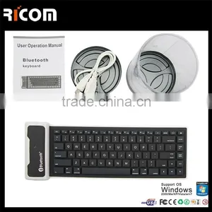 85keys Waterproof Flexible Bluetooth Keyboard for Ipad,roll-up Flexible Silicone Keyboard---SKB-212--Shenzhen Ricom thumbnail-6