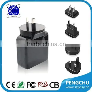 AU UK USA EU Plug 5V 2A USB Wall Charger Rechargeable Travel Power Charger thumbnail-1