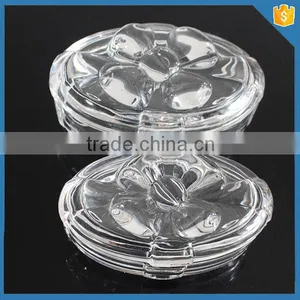 Crystal Glass Storage Sugar Candy Jar With Lid / Bowknot Trinket Pot thumbnail-1