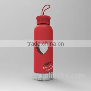 2016 Custom Glass Bottle /water Bottle/ Drink Bottle With Silicone Sleeve Quality Choice thumbnail-1