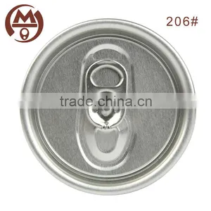 Aluminum Soda Drink Easy Open End Can Lid 206# SOT thumbnail-1