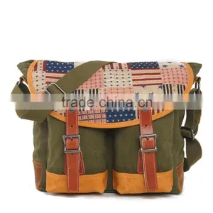 New Canvas Casual Messenger Bag Single Shoulder Casual Messenger Canvas Bag thumbnail-2