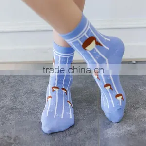 New Winter or Autumn Cotton Socks Pretty Young Girls Pattern Socks Young Girls Tube Socks thumbnail-2