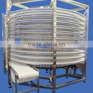 Motorized Plastic Modular Belt Spiral Conveyor/powered Screw Conveyor thumbnail-1
