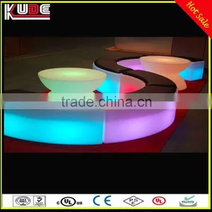 Popular Bar Stylish Rechargeable Plastic LED Bar Stool With Cusion thumbnail-1