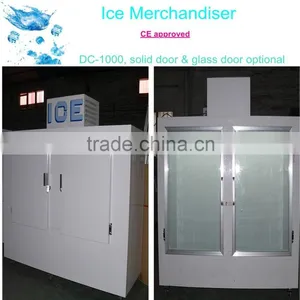 Gas Station Bagged Ice Storage Freezer With 2 Glass Door or Solid Doors thumbnail-1