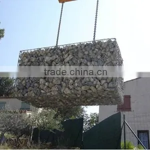 Rock Filled Galfan Wire+pvc Coated Gabion Baskets/gabion Box 2m*1m*1m thumbnail-1