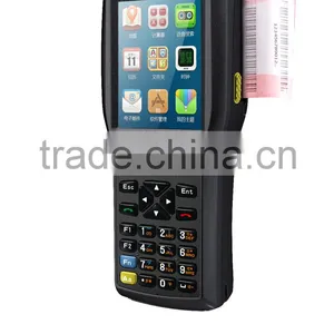 WinCE Handheld PDA With Mobile Printer for Ticket Printing and Barcode Scanner thumbnail-5