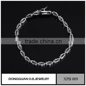Chain Link Bracelet Wholesale Handmade Jewelry Natural Stones /Silver Gemstone Bracelet thumbnail-4