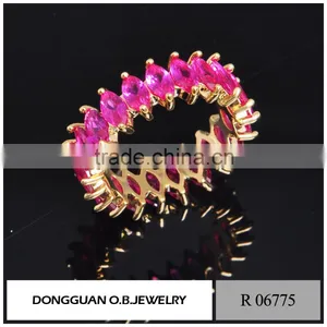 Wholesale Jewelry Fashion Latest Gold Finger Ring Designs of Wedding Rings thumbnail-1