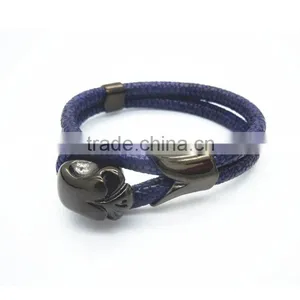 Fashion Popular Hight Polish Skull Bracelet For Men/North Skull Men Jewelry thumbnail-3