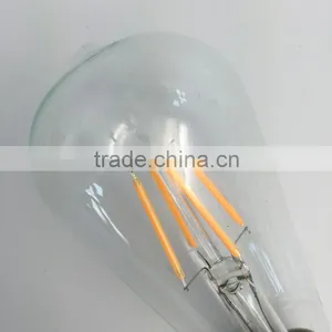New Mould Led Bulb ST64 Clear Glass E27 Led Light 4W thumbnail-3