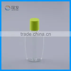 Green Cap Transparent Glass Bottle Plastic Body Pet Lotion Bottle thumbnail-1