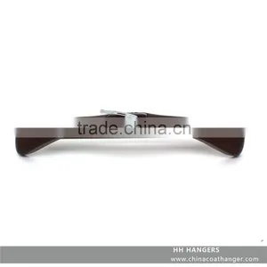 Luxury Bigger Shoulder Wooden Suit Hanger With Wooden Bar, Black Top Hanger With Non-slip Bar in High Quality thumbnail-5