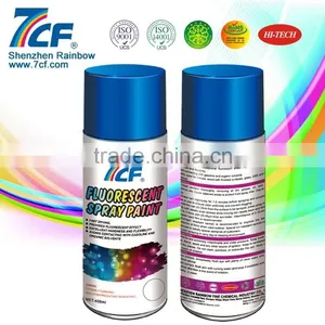 Famous Brand 400ml Acrylic Rainbow Fine Chemical 7CF Fluorescent Spray Paint thumbnail-3