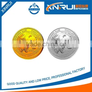 2016 Factory New Design Metal Silver Coin With Lowest Price thumbnail-1