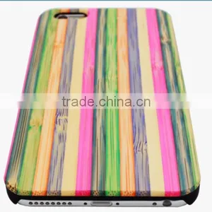 Ocase Pretty Colorful PC/TPU + Rainbow Wood Two in One Phone Case for Iphone 6 thumbnail-5