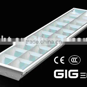 T8 Grille Fluorescent Lighting Fixture thumbnail-1