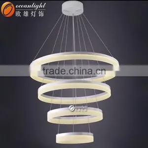 Acrylic Circle Lights Pendant Circle Chandelier Modern LED Lights OXD9019-D40+60+80W thumbnail-2