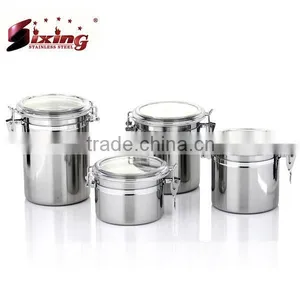 4pcs Stainless Steel Airtight Food Container Set thumbnail-1