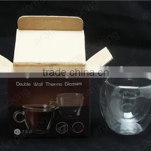 High Quality Double Wall Borosilicate Glass Cup With Color Box Packing thumbnail-6