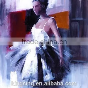 Abstract People Pictures Modern Handmade Canvas Paintings 43544 thumbnail-5