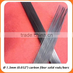 1.3mm OD Plutruded Solid Carbon Fiber FRP Round Rods for Industial Using thumbnail-1