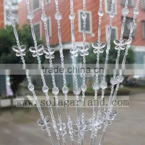Beauty Decorative String Curtain Strand Acrylic Crystal Beaded Curtain Wedding DIY Party Decor thumbnail-1