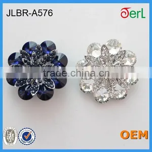 Rhinestone Silver Alloyed Factory Women Rhinestone Brooch thumbnail-5