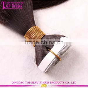 Wholesale Prices Remy Virgin Skin Weft Hair Extension Cheap Brazilian Human Hair Skin Weft thumbnail-2