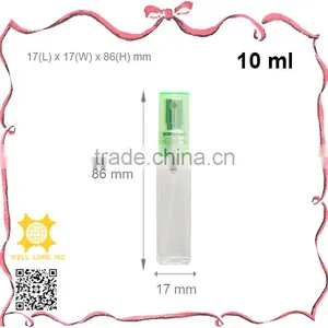 7ml Unique Shape Transparent Glass Bottle With Pump Sprayer thumbnail-3