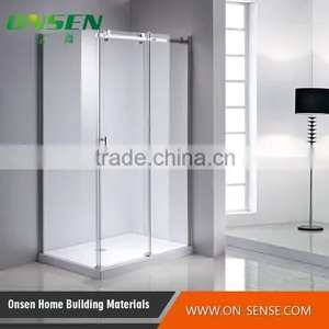 Square Safe Tempered Glass Hinged Door Shower Enclosure thumbnail-6