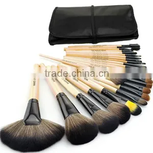 Professional Bridal Eye Lip Powder Face Makeup Brush Set With Leather Bag ,Private Label Cosmetic Makeup Brush Cleaner thumbnail-5