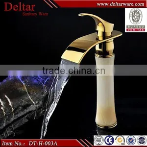 Bathroom Luxury Waterfall Mixer, Big Water Mouth Jade Tap for Cabinet, Tap for Basin thumbnail-1