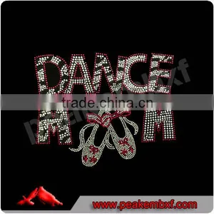 Beautiful Dance Mom Hot Fix Iron on Rhinestones Design Motif thumbnail-1