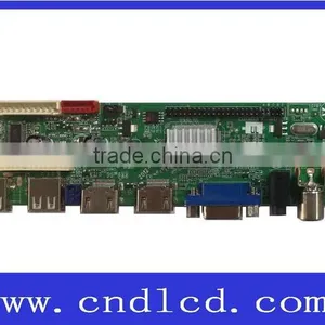 LCD LED TV Board With 2 HDMI +2 USB + VGA + 2 AV +TV +1 YPBPR, LVDS thumbnail-2